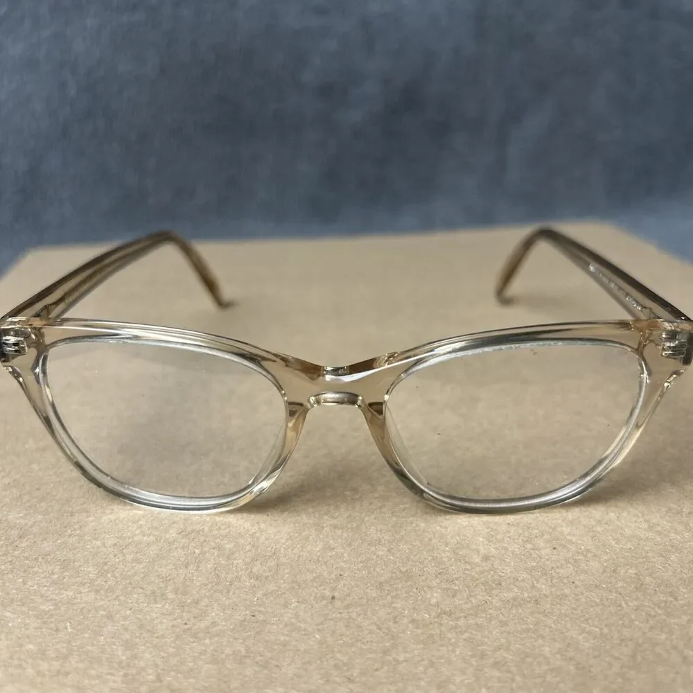 Warby Parker Eyeglasses Amelia M 664 Clear Gold 50-17-142.    G45